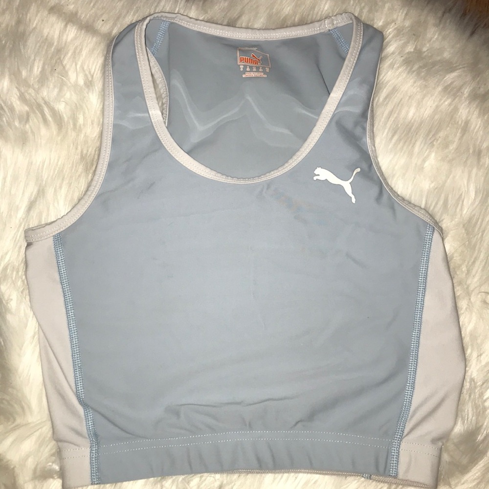 Puma racer back gym crop top